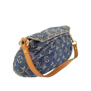 Louis Vuitton Monogram Shoulder Semi Bag Denim Pleaty